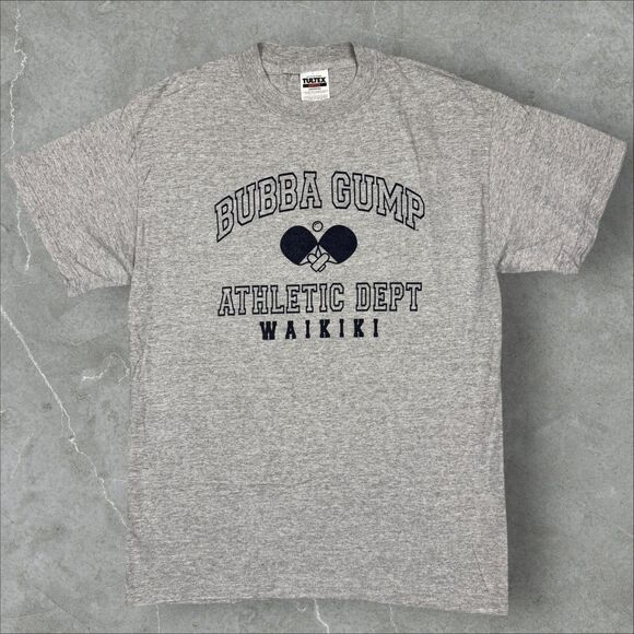 Vintage Bubba Gump Athletic Dept. Waikiki, Hawaii Gift Shop Graphic T Shirt - L - Picture 1 of 6
